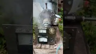 Электричество на дровах - запуск модернизированной турбины с электрогенератором