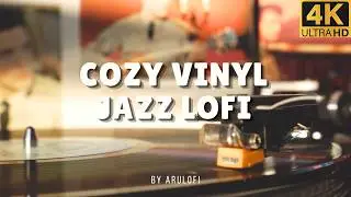Cozy Vinyl Jazz LoFi ☕ | Relaxing Beats for Study & Quiet Nights
