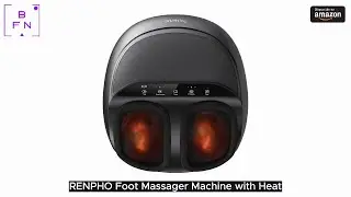 RENPHO Foot Massager Machine with Heat, FSA HSA Eligible Shiatsu Foot Massager, Foot Care