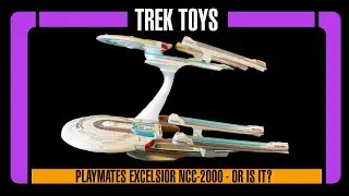 Игрушки Trek - Playmates 19 дюймов, 1995, электронные фильмы Star Trek, USS Excelsior NCC-2000 - ...