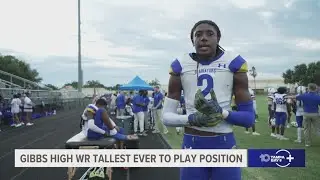 Gibbs High School senior to be the tallest wide receiver to play competitive football