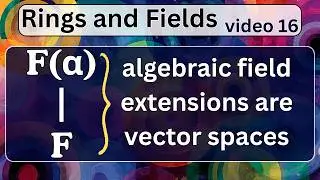 The start of field extensions -- Rings and Fields 16