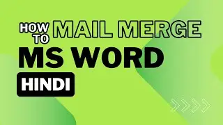 tutorial Points | MS Word Mail Merge Step By Step