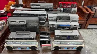 Những mẫu đài cassette Nhật nội địa, quay chi tiết và báo giá cụ thể từng chiếc. Lh 0988839389