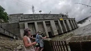 Striper Fishing, Cordell Hull Dam, RUINED BY FLOODGATES!