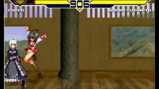 Saber vs Haruhi Suzumiya R2 M3