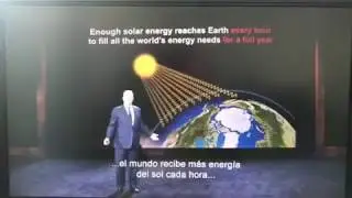 Al Gore elogiando la capacidad energ&eacute;tica solar de Chile