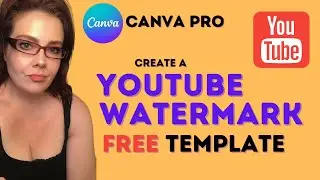 Create a YouTube Watermark with Canva Pro, free template included, learn frames in Canva