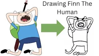 Drawing Finn The Human Time Lapse - Adventure Time