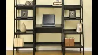 Altra Furniture Metal Frame Bundle Bookcase Ladder, Black,