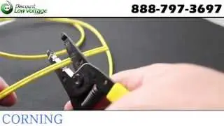 Corning Singlemode fiber optic cable - 2 strand zip cord