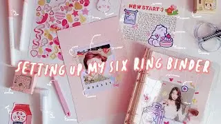 🍡 setting up my new A5 six ring binder