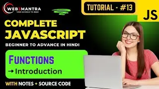 Part - 13 | Functions | Complete JavaScript Course in Hindi