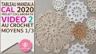 Comment faire un tableau original au crochet CAL VIDEO 2,tuto ,pas à pas #mamiecrochet