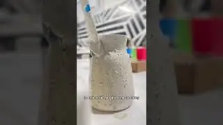 Необычная глазурь😱 #керамика #творчество