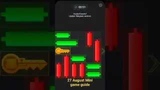 27 August Mini game guide Hamster kombat / Гайд миниигры #hamsterkombat #games #crypto #хомякшифр