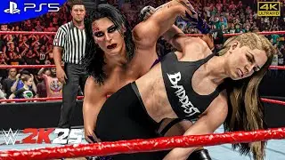 WWE 2K25 - Ронда Роузи против Рии Рипли | Жестокий матч на Raw