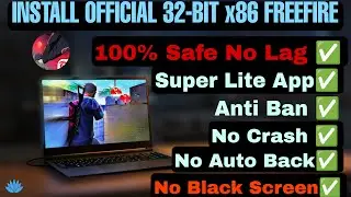 Install Free Fire Lite 32-bit x86 App | Fix FF Crash Black Screen Auto Back All Problems on Bliss OS