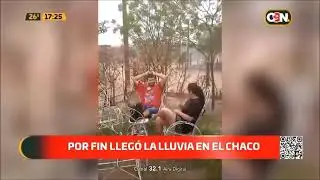 Por fin llegó la lluvia al Chaco