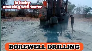 First borewell 750 fit drilling| Thank god well water 🙏 