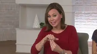 Diamonique Simulated Diamond Round 3-Stone Ring, Platinum Clad on QVC