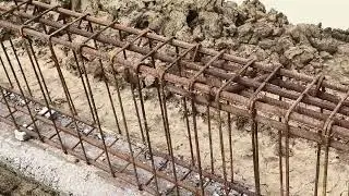 How to do plinth beam reinforcement binding#youtubesearch||plinth beam reinforcement binding part2