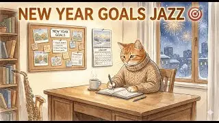 New Year Goals Smooth Jazz 🎯🎷 | Calm Jazz for Goal Setting & Motivation