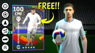 How To Train 100 Rated 🔥 Federico Valverde Max Level efootball 2025 ✨||  VALVERDE efootball 2025