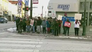Wood County Green Party holds 'Free America' protest against Trump