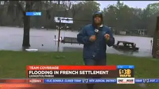 French Settlement watching rising floodwaters