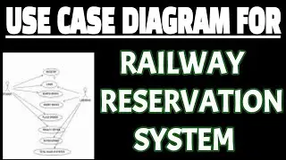 Use case diagram for railway reservation system using staruml | Software engineering