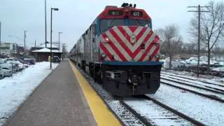 Metra F40C 32 E-P6 611 MDNL Fox Lake 2601 to 2608