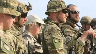 U.S. Soldiers of 2nd Cavalry Regiment with Hungarian and Spanish Allies