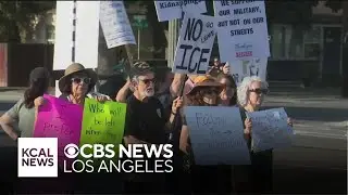 Activists rally outside Joint Forces Training Base in Orange County
