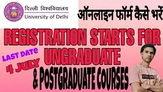 DU REGISTRATION 2020 | How to fill registration form - Step by step Learn | Registrations Info ALL |