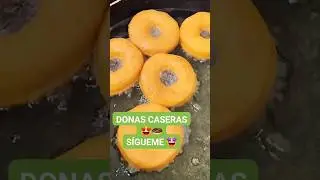 C&oacute;mo hacer donas faciles 🍩DONAS ESPONJOSAS😋#shorts #recetas #cortos