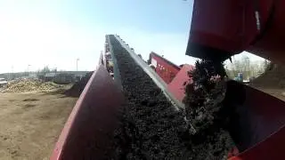 MGL Engineering 1644 ColorMax Mulch Coloring Machine and 5030 Radial Stacker