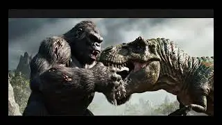 KING KONG vs DINOSAURS 😱 | Jungle Me Khooni Jung | Epic Fight Scene #shorts #trending #viral #reels 