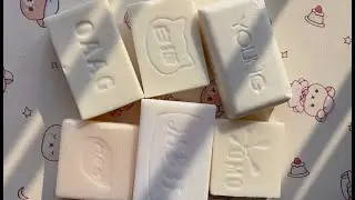 ASMR Soap Cutting|Dry Soap Cutting ASMR|Satisfying Sound ASMR|No Talking|Crispy Lovely Vintage Soaps