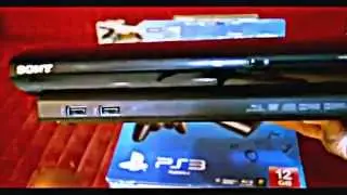فتح علبه ومرآجعه آلبلايستيشن آلجديد  Unboxing Sony PS3 Super Slim