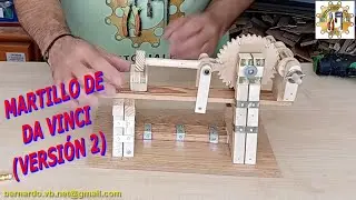 Como hacer el Martillo de Da Vinci Version 2. INCREIBLE. Convertir movimiento circular en lineal