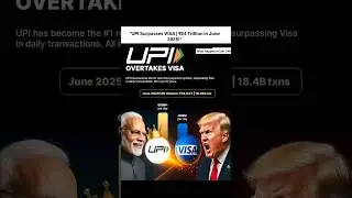 🚀UPI Overtakes VISA!