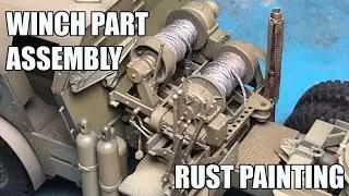 Rust painting & Winch Installment | 1/35 Dragon wagon Tamiya