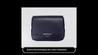 Burberry Grace Small Regency Blue Leather Crossbody Bag - Perfect Purse!