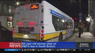 60-year-old woman shot on MBTA bus