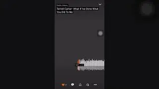 What if I did what you did to me - Terrell Carter