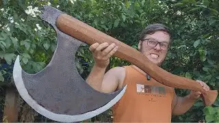 I Built a Giant Viking Axe From Scrap Yard Metal!