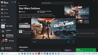 Как скачать/установить Star Wars Outlaws на ПК (для пользователей Gamepass)