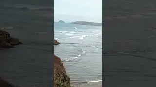 Perranporth Cornwall. Thursday morning 11.27am UK time. I love this view 🙏😊🌊🙏😊🌊