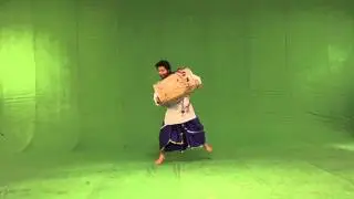 Chroma Stock Footage Green Screen Dhol Guy - Indian Dance - Bhangra FULL HD